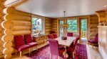 Dining room at Clifton Lodge - great for holiday meals